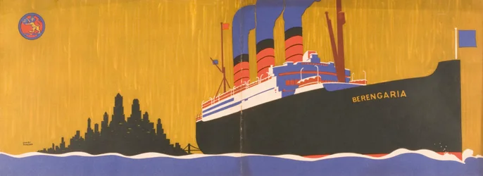 Folleto promocional de la Línea Cunard para Berengaria, c.1930